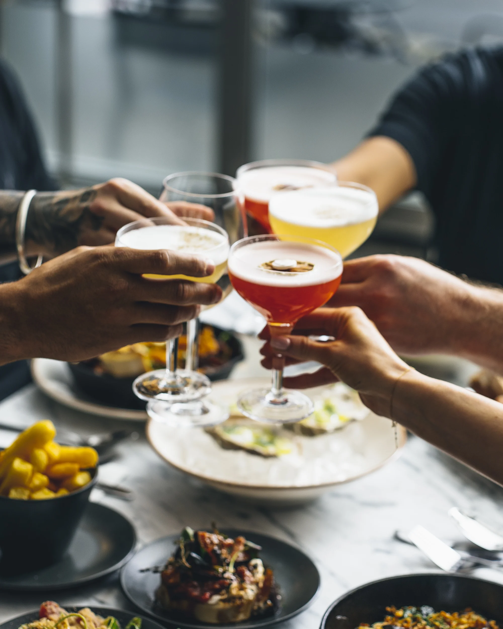 Cocktails glasses